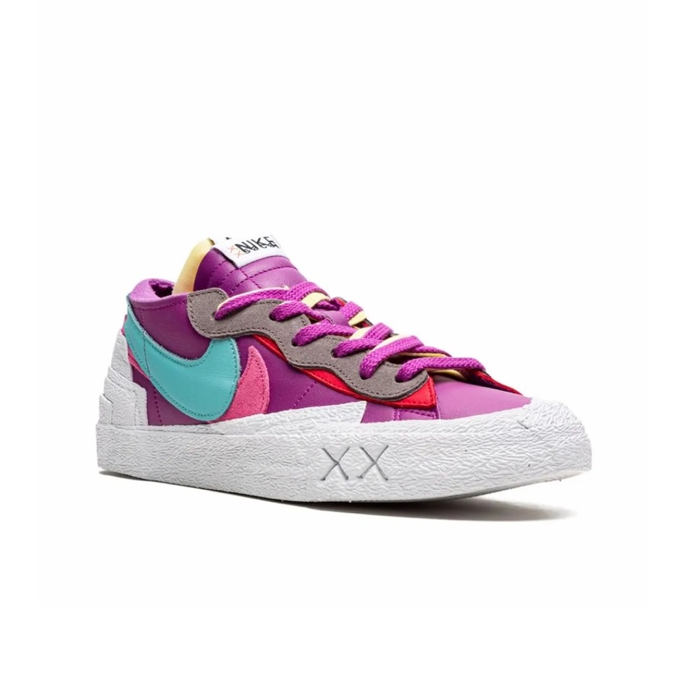 New NIKE x SACAI x KAWS Blazer Low Purple Dusk sneakers US 7.5